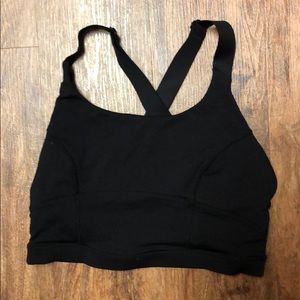 Black Lululemon Crop Sports Bra